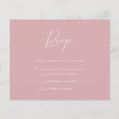 Budget roze RSVP-kaart Flyer (Voorkant)