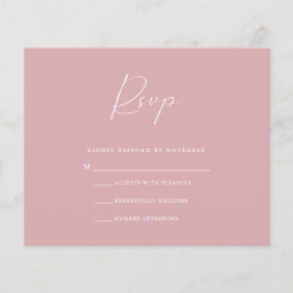 Budget roze RSVP-kaart Flyer