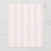Budget roze strik het is een meisje babyshower uit flyer (Achterkant)