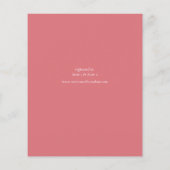 Budget roze tropische Floral Vrijgezellenfeest Fly Flyer (Achterkant)