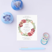 Budget roze tropische Floral Vrijgezellenfeest Fly Flyer (Enkel)