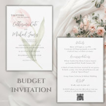 Budget Roze Tulp Bloemige Salie Elegante Trouwdag