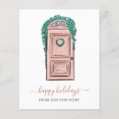 Budget Roze voorklep Verplaatsde Vakantieduur Kaar (Voorkant)