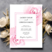 Budget roze Waterverf Rozen Weddenschap