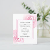 Budget roze Waterverf Rozen Weddenschap (Staand voorkant)