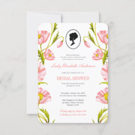 Budget roze wilde bloemen Bridgerton Vrijgezellenf Kaart