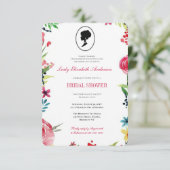 Budget Roze Wildflowers Bridgerton Vrijgezellenfee Kaart (Staand voorkant)