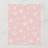 Budget Roze Winter Zijn Koude Buiten Baby shower (Achterkant)