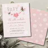 Budget Roze Winter Zijn Koude Buiten Baby shower