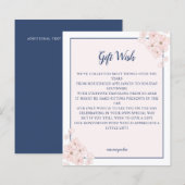 BUDGET Roze zeemacht Floral Wedding Gift Wish (Voorkant / Achterkant)
