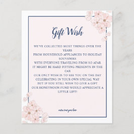 BUDGET Roze zeemacht Floral Wedding Gift Wish