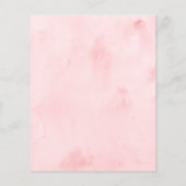 Budget Roze & Zilveren Sneeuwvlok Winter Baby show (Achterkant)