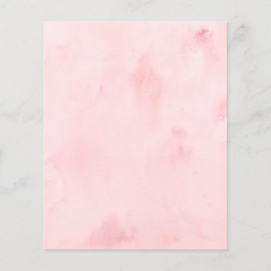 Budget Roze & Zilveren Sneeuwvlok Winter Baby show (Achterkant)