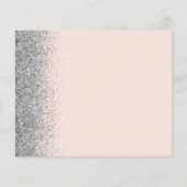 Budget Roze Zilveren Trouw Save the Date (Achterkant)