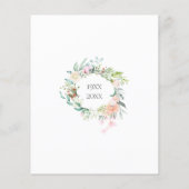 Budget Rozen Garland 75e Jubileum Uitnodiging (Achterkant)