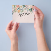 Budget RSVP/ Bloem/RSVP kaart. Flyer (Hand)