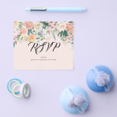 Budget RSVP/ Bloem/RSVP kaart. Flyer (Enkel)