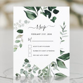 Budget RSVP Botanical Greenery Foliage Weddenschap
