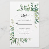 Budget RSVP Botanische Greenery Foliage (Voorkant)