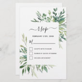 Budget RSVP Botanische Greenery Foliage (Voorkant / Achterkant)