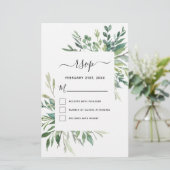 Budget RSVP Botanische Greenery Foliage (Staand voorkant)