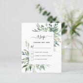 Budget RSVP Botanische Greenery Foliage (Staand voorkant)