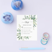 Budget RSVP Botanische Greenery Foliage Flyer (Enkel)