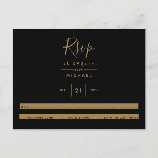 BUDGET RSVP BRIEFKAART (Voorkant)