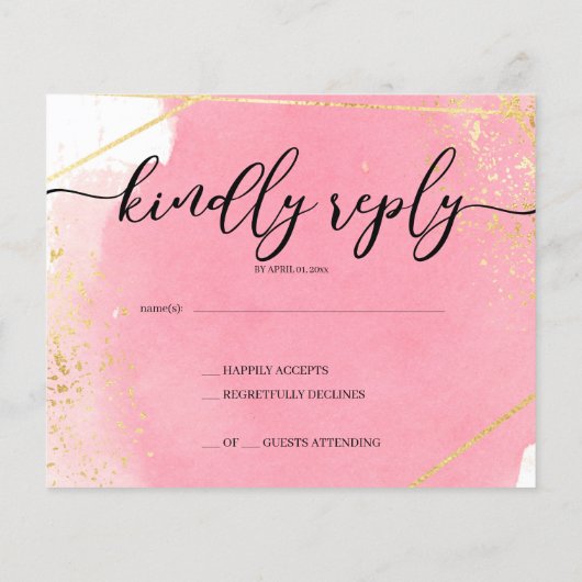 BUDGET/RSVP Card-Flyer. Flyer (Achterkant)