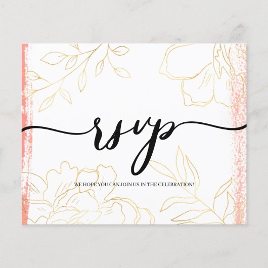 BUDGET/RSVP Card-Flyer. Flyer (Voorkant)