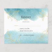 BUDGET/RSVP Card-Flyer. Flyer (Achterkant)