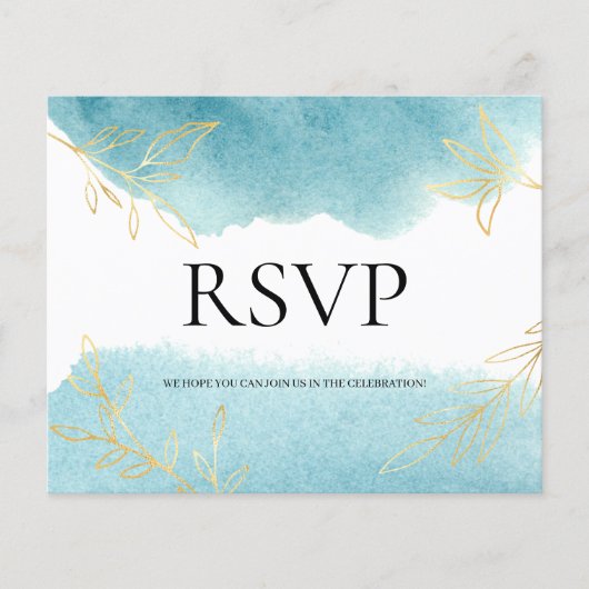 BUDGET/RSVP Card-Flyer. Flyer (Voorkant)