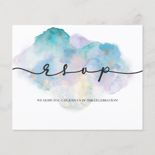 BUDGET/RSVP Card-Flyer. Flyer (Voorkant)