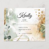 BUDGET/RSVP Card-Flyer. Flyer (Achterkant)