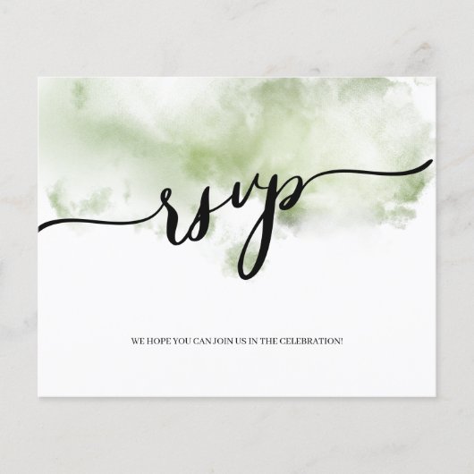 BUDGET/RSVP Card-Flyer. Flyer (Voorkant)
