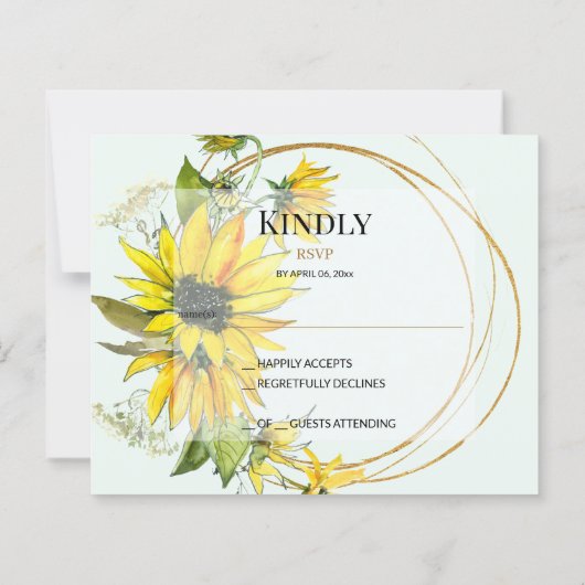 BUDGET/RSVP-kaart (Achterkant)