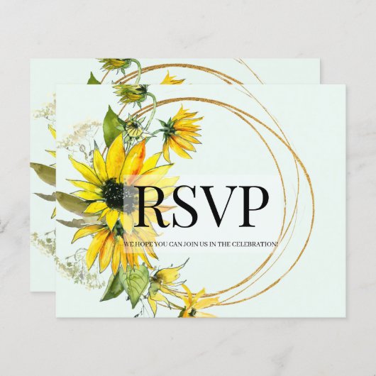 BUDGET/RSVP-kaart (Voorkant / Achterkant)