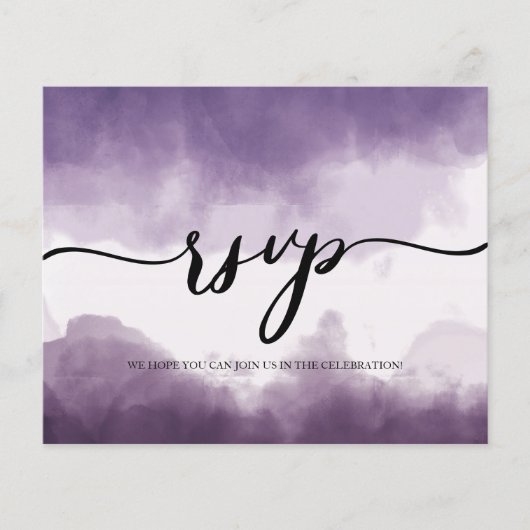 Budget/RSVP-kaart. Flyer (Voorkant)