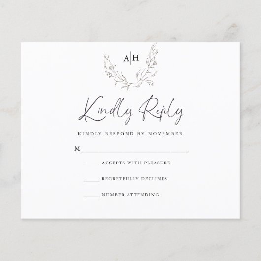 Budget RSVP-kaart Flyer (Voorkant)