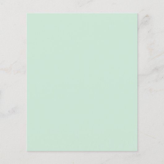 Budget RSVP Mint Green Grey Script Response Kaart (Achterkant)