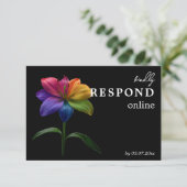 🌈 Budget RSVP online Technicolor Love  (Staand voorkant)