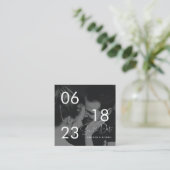 Budget RSVP QR Code - Details van het Berichten Ka Informatiekaartje (Staand voorkant)