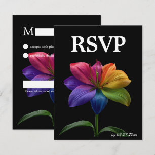 🌈 Budget RSVP Technicolor Liefde  Kaartje