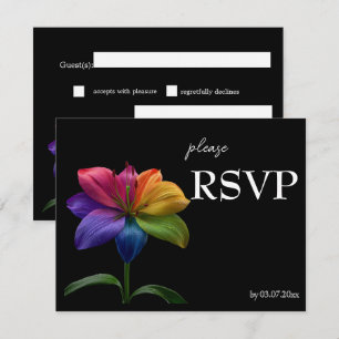 🌈 Budget RSVP Technicolor Love  Kaartje