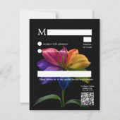 🌈 Budget RSVP Technicolor Love  Kaartje (Achterkant)