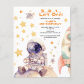 Budget Ruimte & Astronaut Kinderen Verjaardag Uitn (Voorkant)