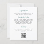 Budget Ruimtevaarder Beer QR Code Jongen Babyshowe (Achterkant)