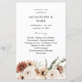 Budget Rus Neutral Boho Floral Wedding Ceremony (Voorkant)