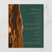 Budget Rust Agaat Donkergroen huwelijksprogramma (Achterkant)