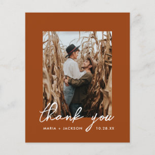 Budget Rust Boho Wedding Foto Foto: Flyer